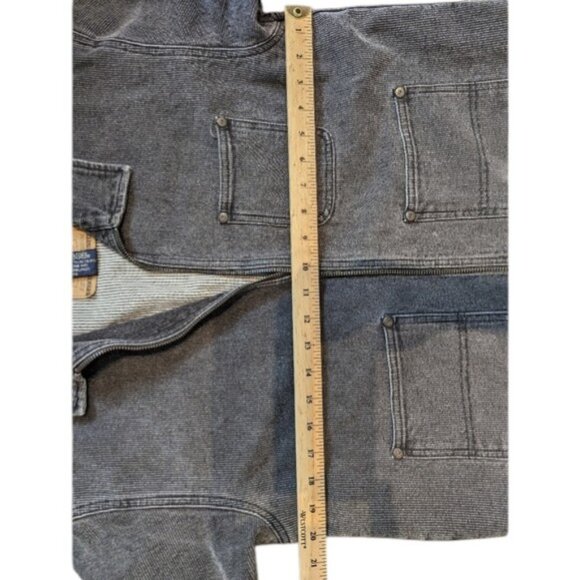 Gap Denim black acid wash collared denim jacket size L - Picture 5 of 6